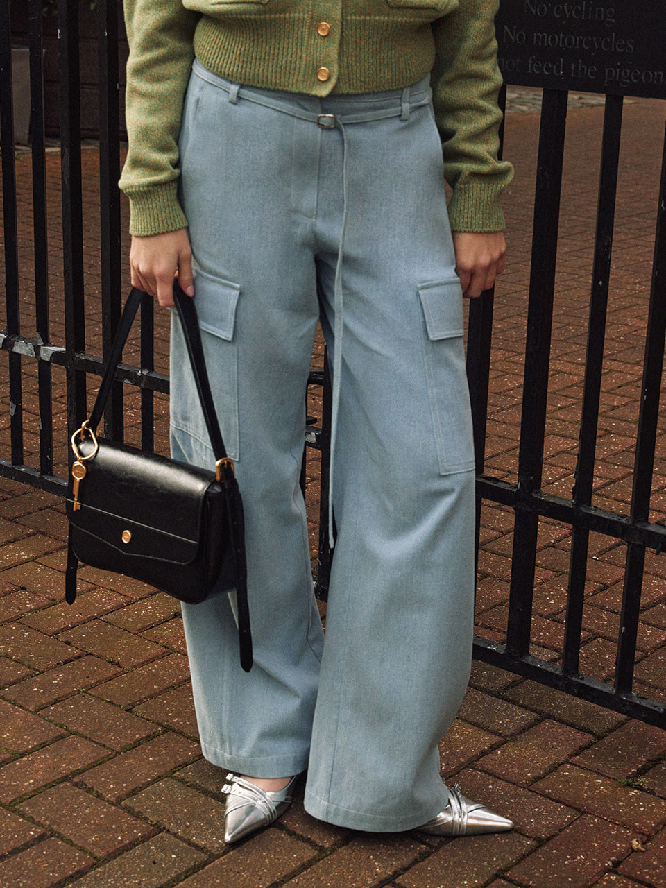 French Wide Pants IceBlue